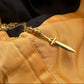 14K gold lamb and bone sword necklace