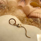 Rat Hoop Earring with Moving Tail