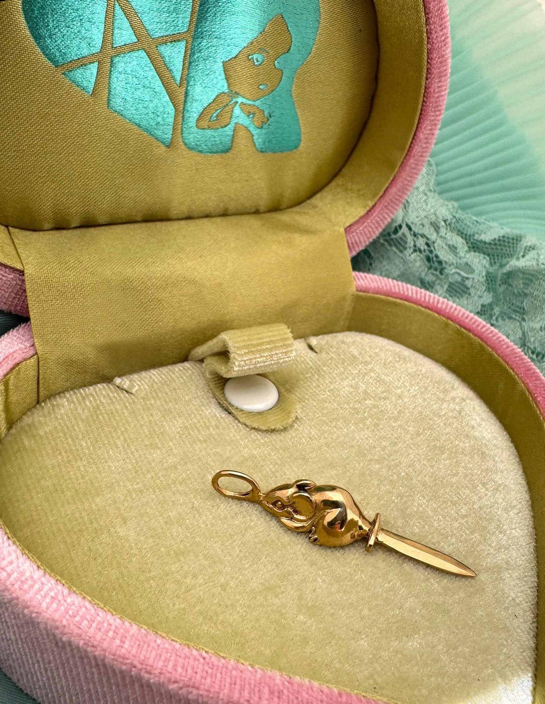 Sword Tail Rat Charm