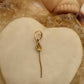 Rat Hoop Earring with Moving Tail