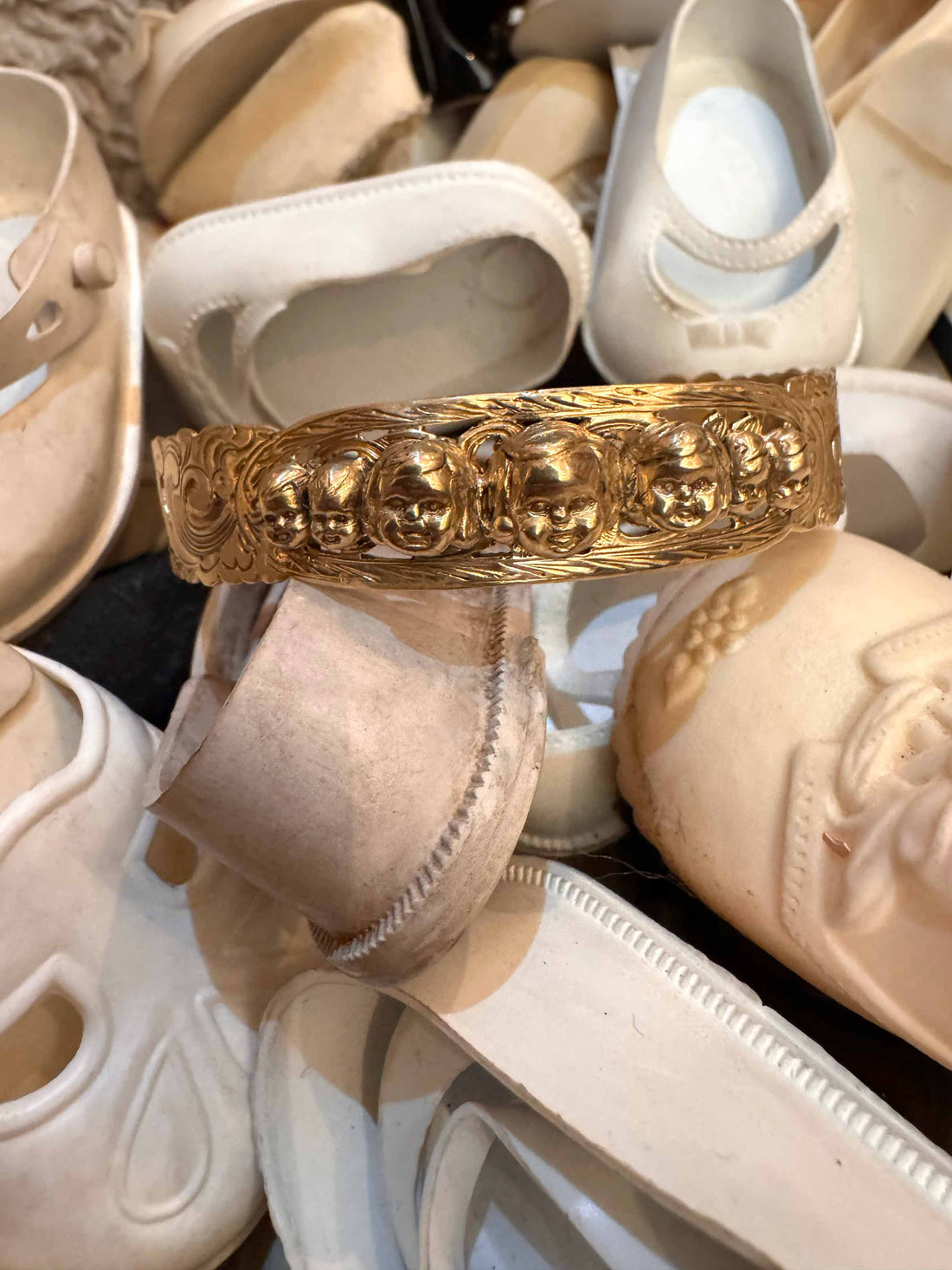 Baby Heads Bracelet in 14K Gold