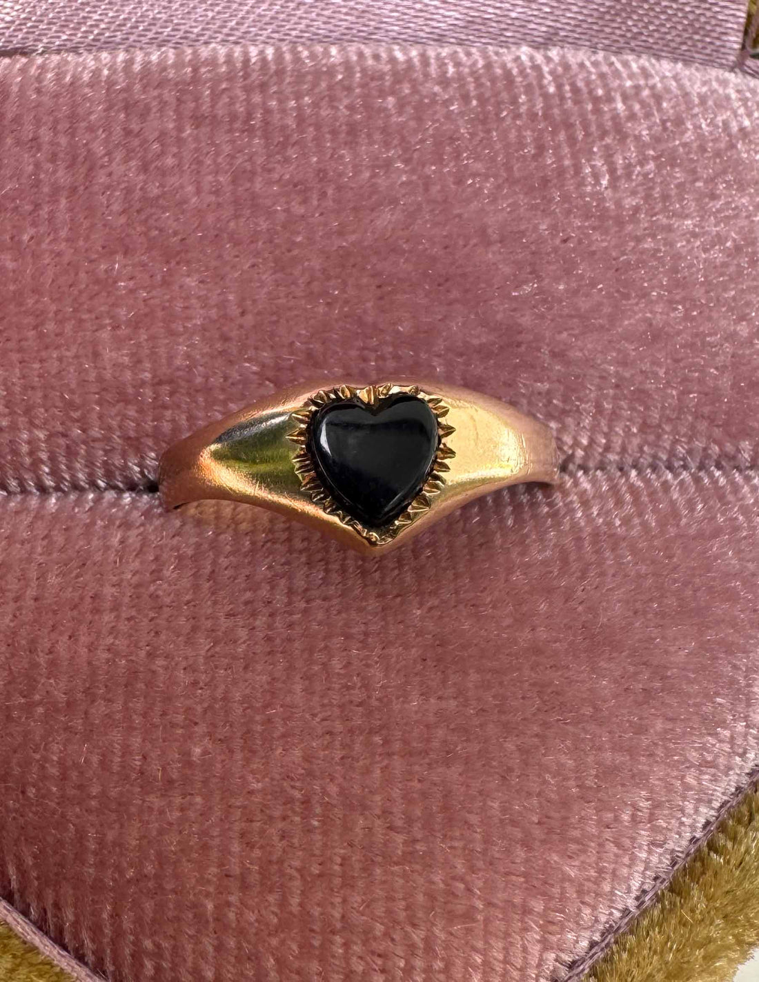 Onyx Heart Ring