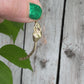 Rat with Articulated Tail in 14K with Emerald Eyes