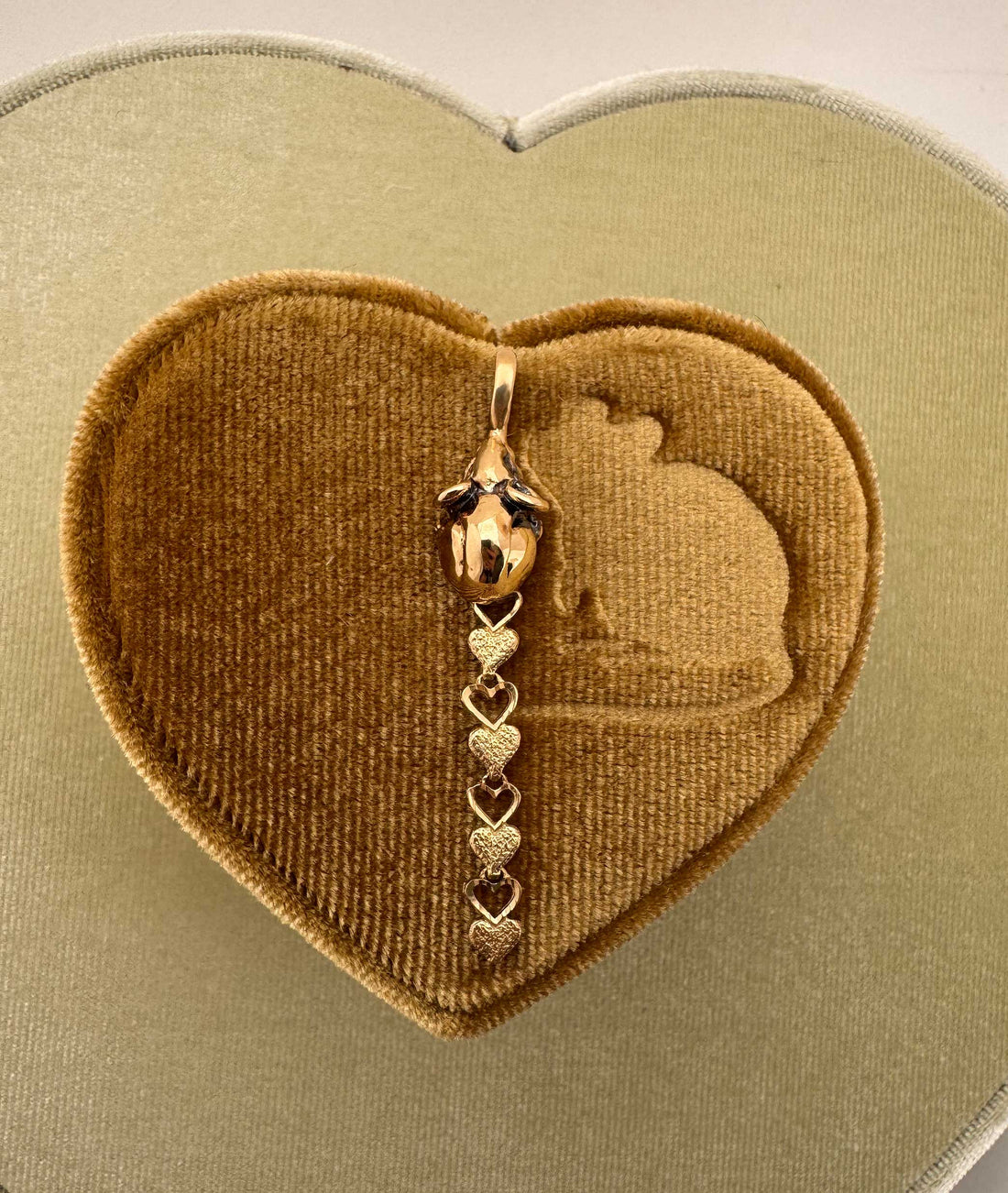 Rat with Heart Tail Charm