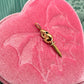 14K gold rat charm with sword for a tail